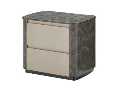 Bedside table Gray Modern Design Furniture Wood Luxury Order Table Bedroom